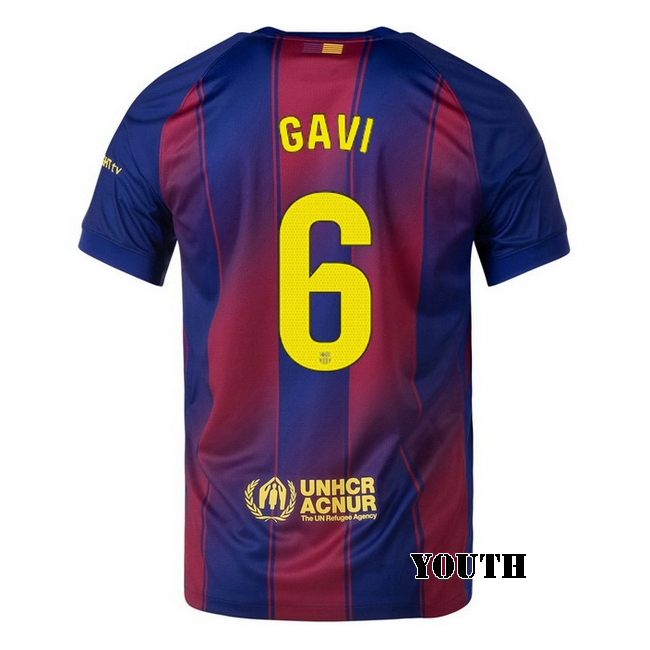 2025/26 Gavi #6 Home Youth Soccer Jersey