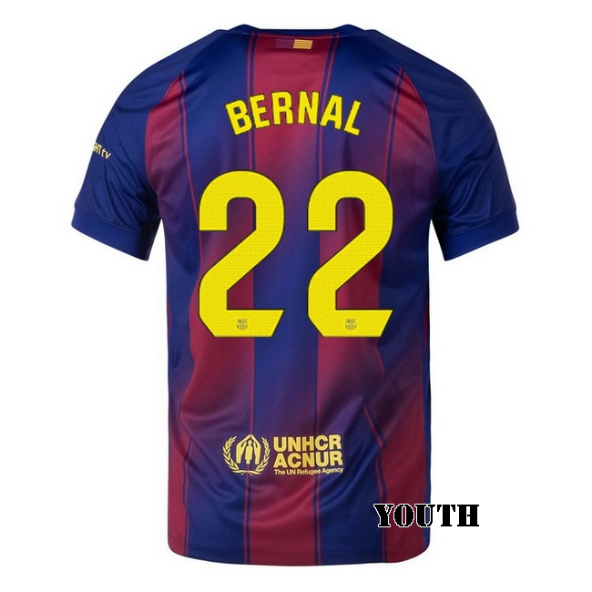 2025/26 Marc Bernal #22 Home Youth Soccer Jersey