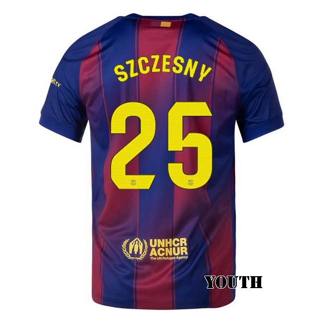 2025/26 Wojciech Szczesny #25 Home Youth Soccer Jersey