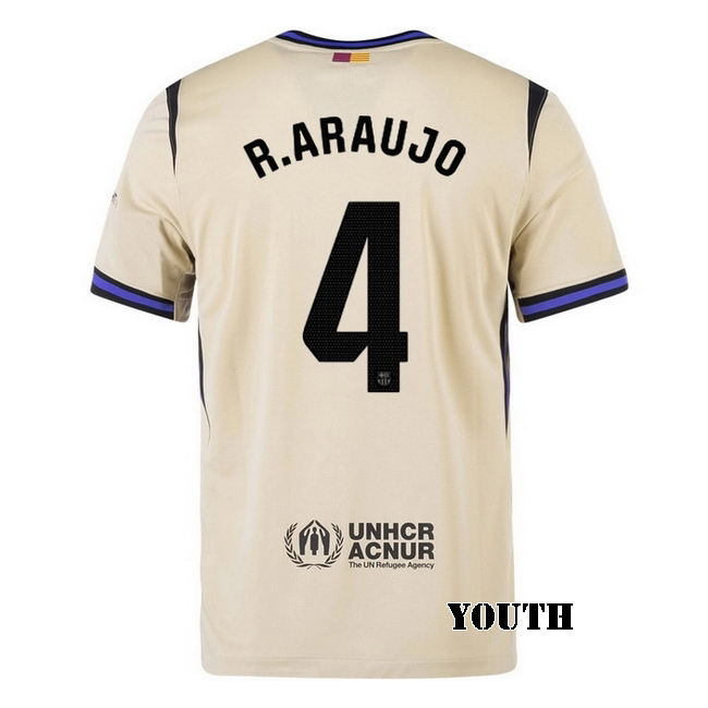 2025/26 Ronald Araujo #4 Away Youth Soccer Jersey