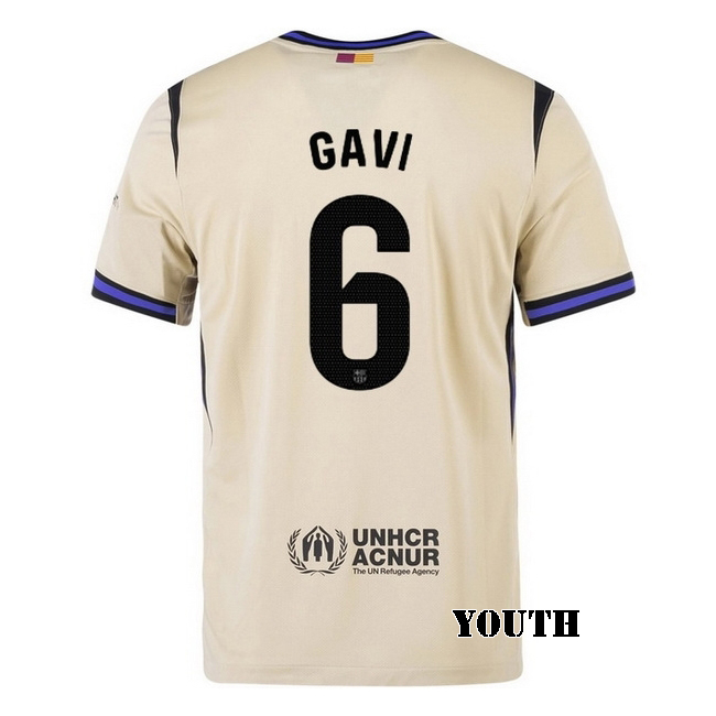 2025/26 Gavi #6 Away Youth Soccer Jersey
