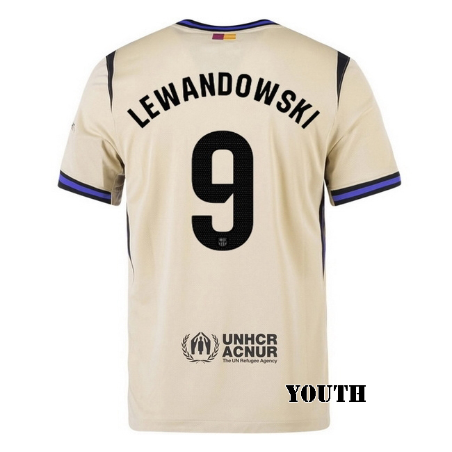 2025/26 Robert Lewandowski #9 Away Youth Soccer Jersey
