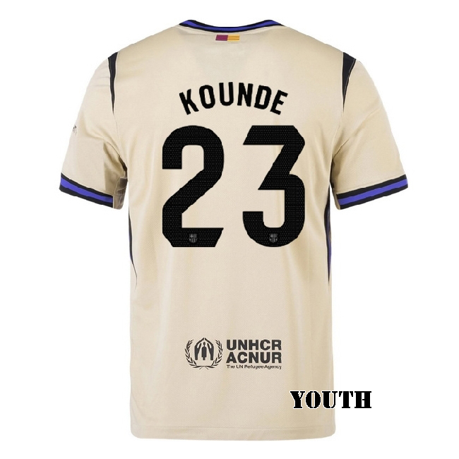 2025/26 Jules Kounde #23 Away Youth Soccer Jersey