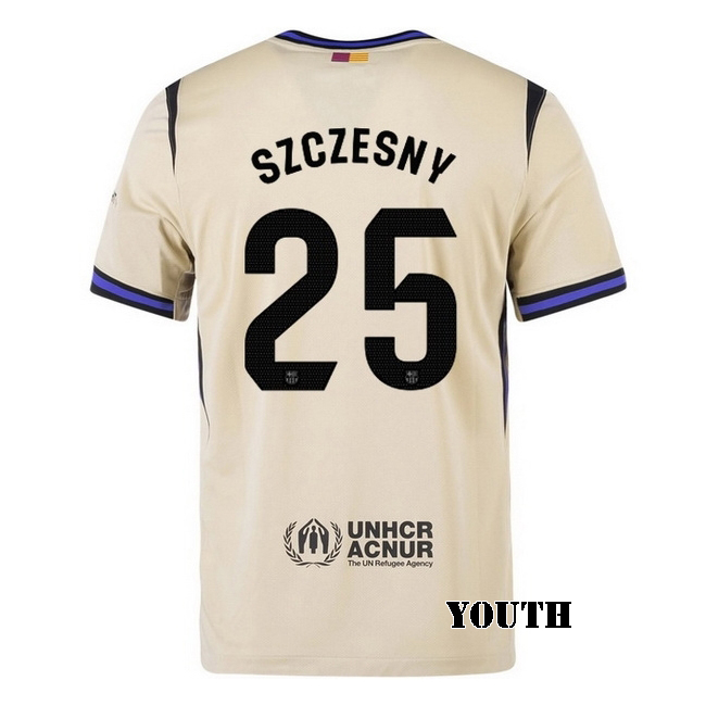 2025/26 Wojciech Szczesny #25 Away Youth Soccer Jersey