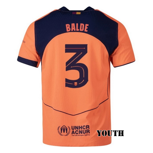 2025/26 Alejandro Balde #3 Third Youth Soccer Jersey