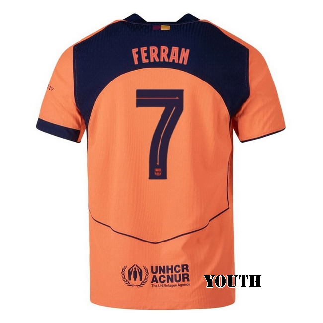 2025/26 Ferran Torres #7 Third Youth Soccer Jersey