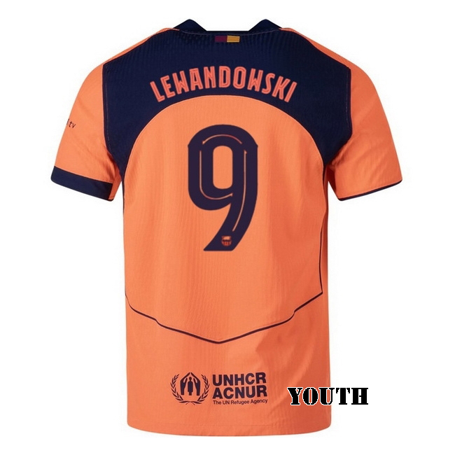 2025/26 Robert Lewandowski #9 Third Youth Soccer Jersey