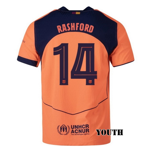 2025/26 Marcus Rashford #14 Third Youth Soccer Jersey