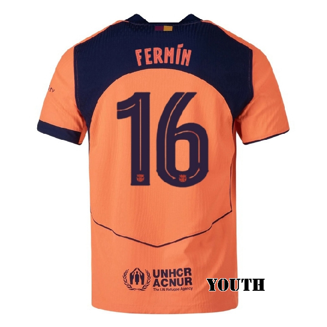 2025/26 Fermin Lopez #16 Third Youth Soccer Jersey