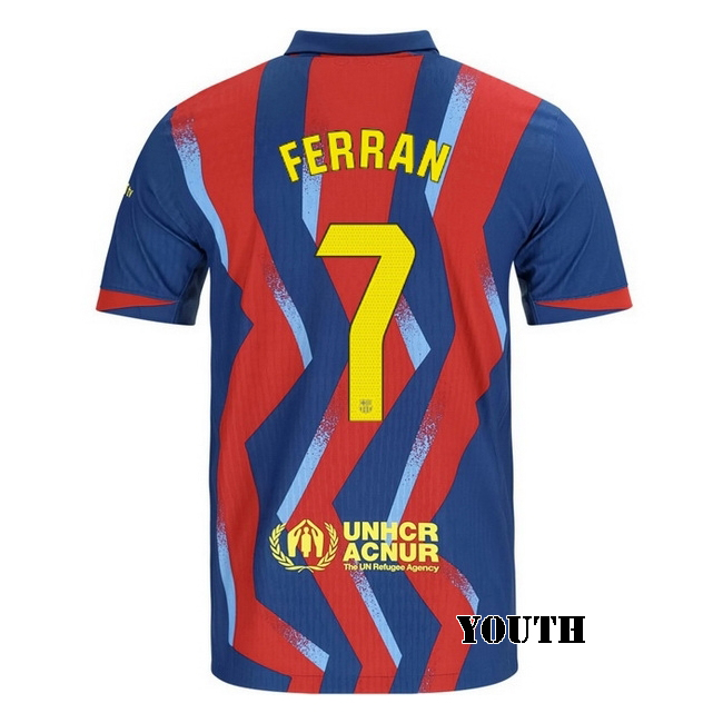 2025/26 Ferran Torres #7 Fourth Youth Soccer Jersey