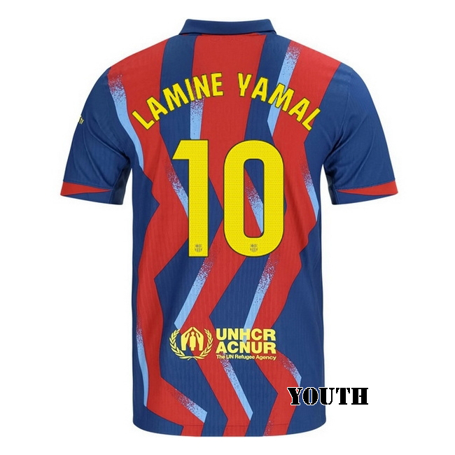 2025/26 Lamine Yamal #10 Fourth Youth Soccer Jersey