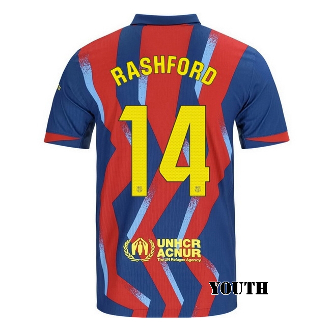2025/26 Marcus Rashford #14 Fourth Youth Soccer Jersey