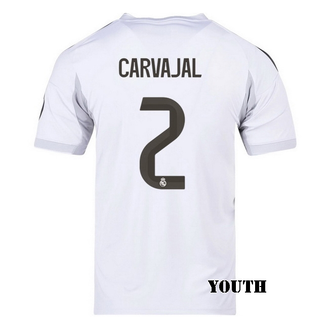 2025/26 Daniel Carvajal #2 Home Youth Soccer Jersey