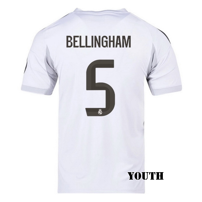 2025/26 Jude Bellingham #5 Home Youth Soccer Jersey