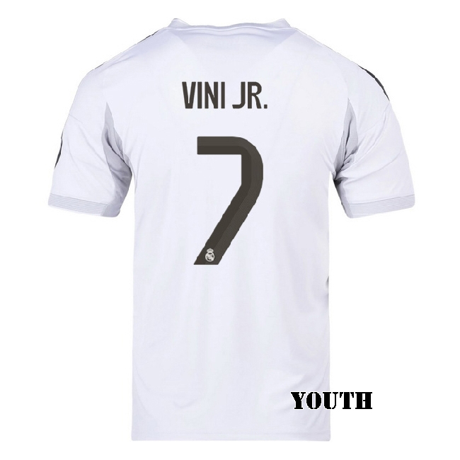 2025/26 Vinicius Junior #7 Home Youth Soccer Jersey