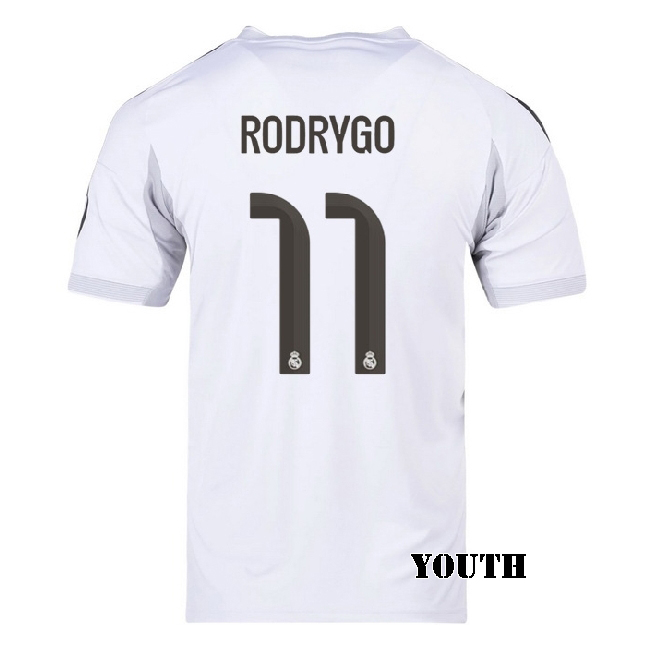 2025/26 Rodrygo #11 Home Youth Soccer Jersey