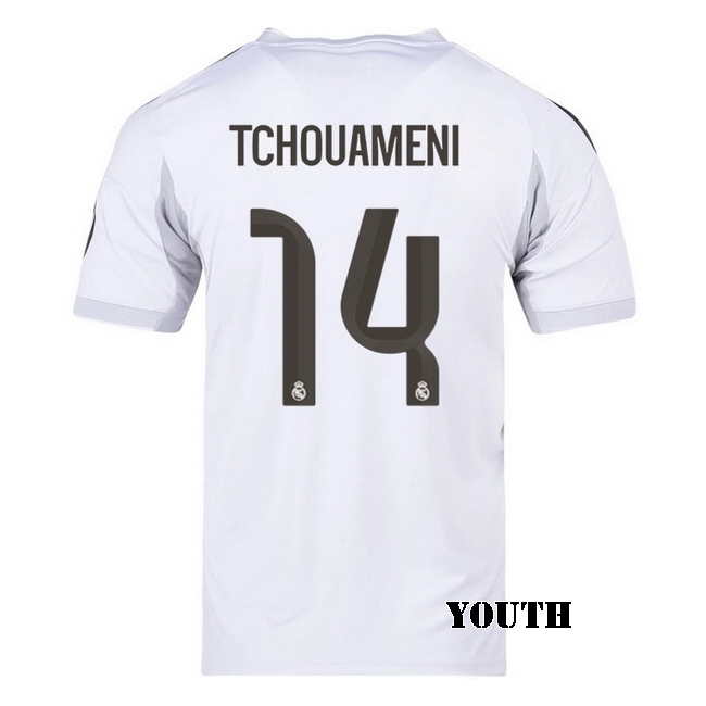 2025/26 Aurelien Tchouameni #14 Home Youth Soccer Jersey