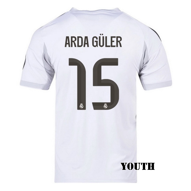 2025/26 Arda Guler #15 Home Youth Soccer Jersey