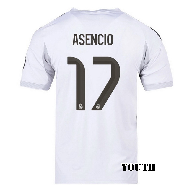 2025/26 Raul Asencio #17 Home Youth Soccer Jersey