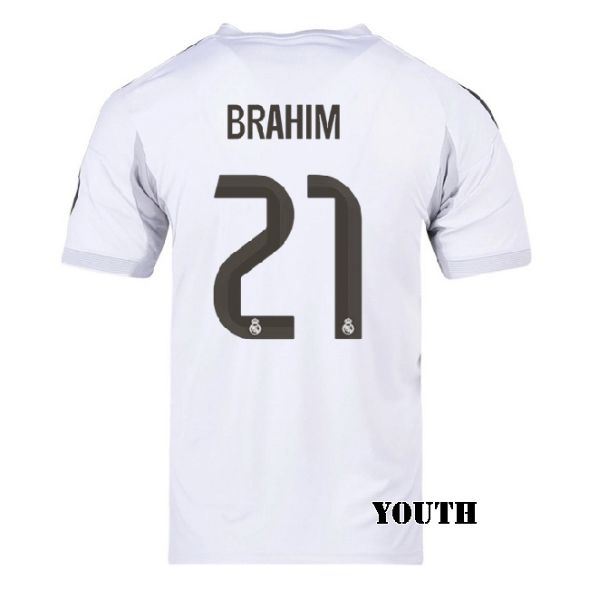 2025/26 Brahim Diaz #21 Home Youth Soccer Jersey