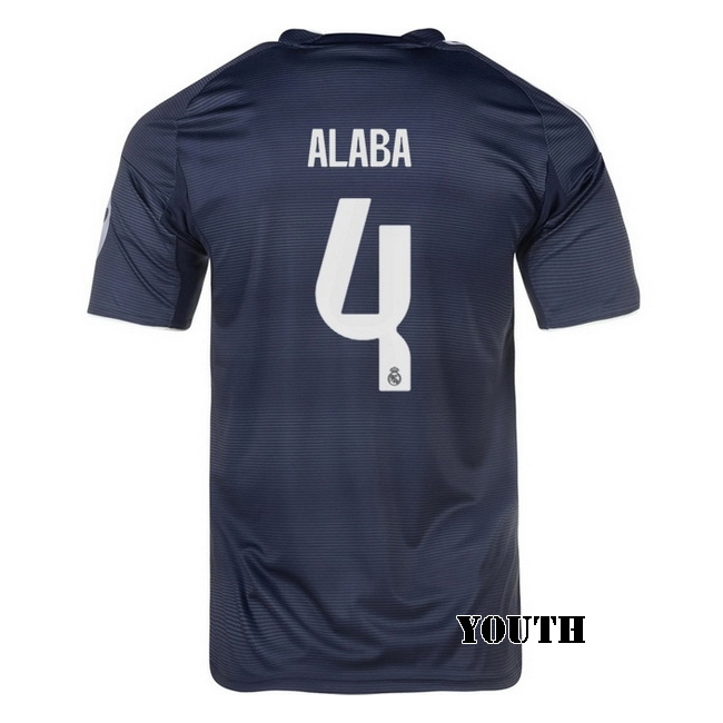 2025/26 David Alaba #4 Away Youth Soccer Jersey