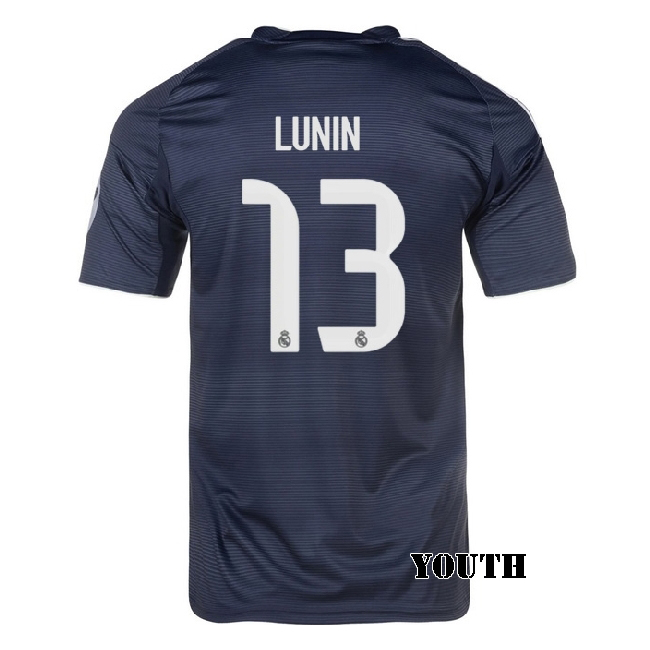 2025/26 Andriy Lunin #13 Away Youth Soccer Jersey