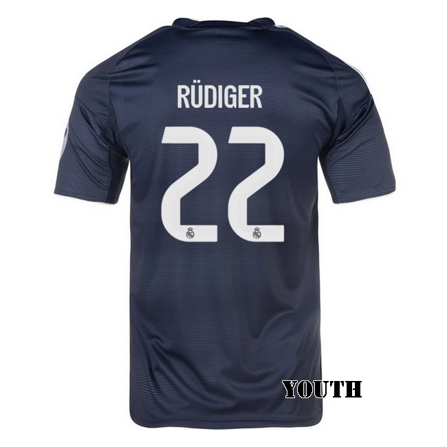 2025/26 Antonio Rudiger #22 Away Youth Soccer Jersey