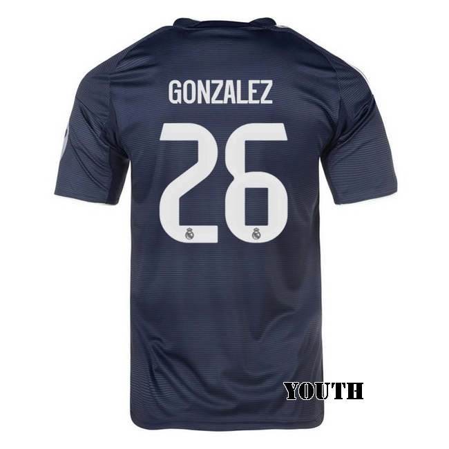 2025/26 Fran Gonzalez #26 Away Youth Soccer Jersey