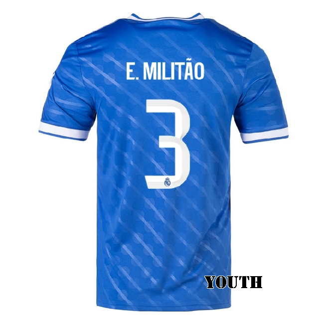 2025/26 Eder Militao #3 Third Youth Soccer Jersey
