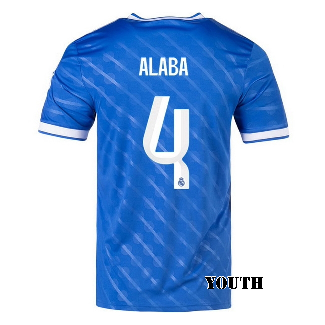 2025/26 David Alaba #4 Third Youth Soccer Jersey