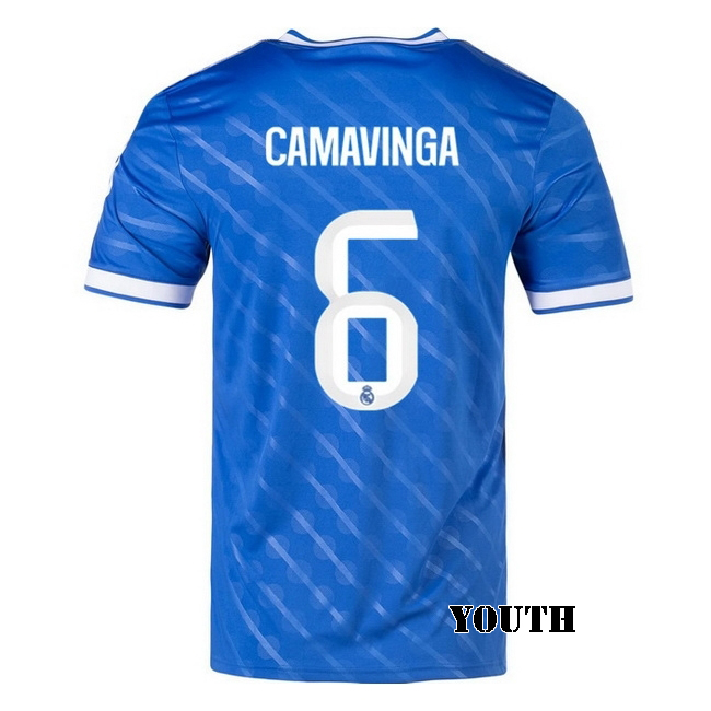 2025/26 Eduardo Camavinga #6 Third Youth Soccer Jersey