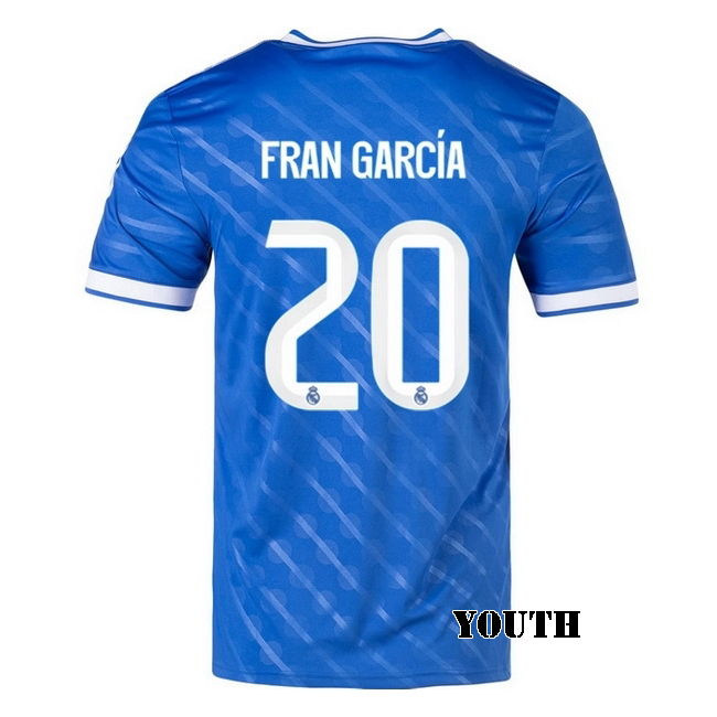 2025/26 Fran Garcia #20 Third Youth Soccer Jersey