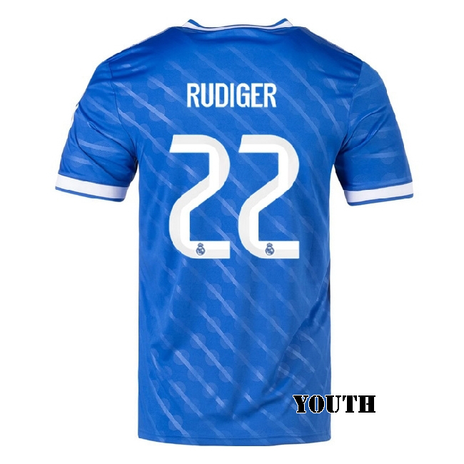 2025/26 Antonio Rudiger #22 Third Youth Soccer Jersey