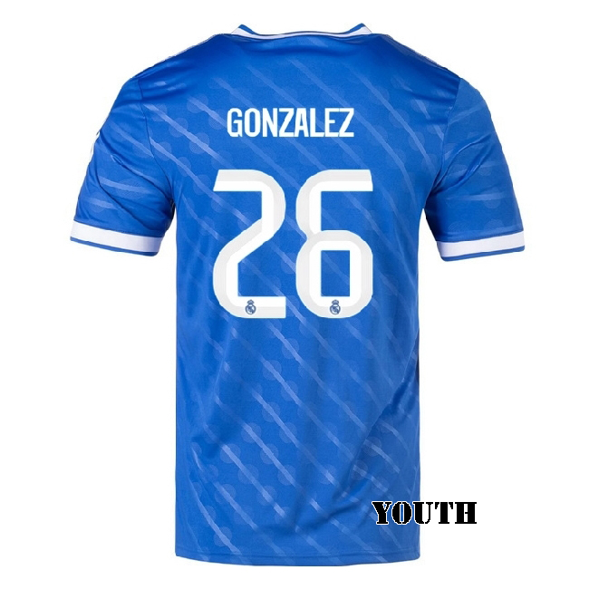 2025/26 Fran Gonzalez #26 Third Youth Soccer Jersey
