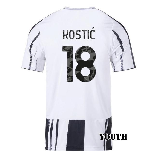 2025/26 Filip Kostic #18 Home Youth Soccer Jersey