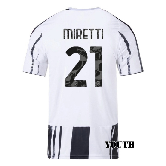 2025/26 Fabio Miretti #21 Home Youth Soccer Jersey
