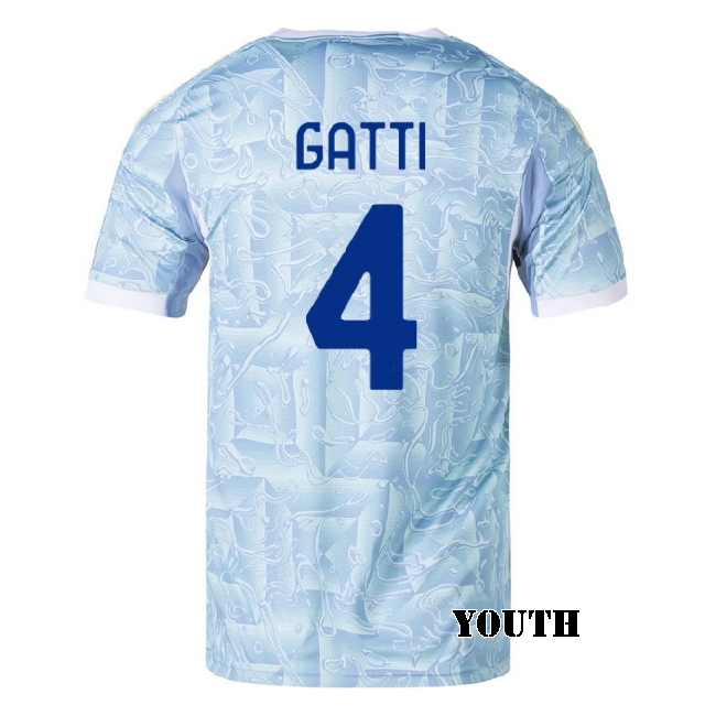2025/26 Federico Gatti #4 Away Youth Soccer Jersey