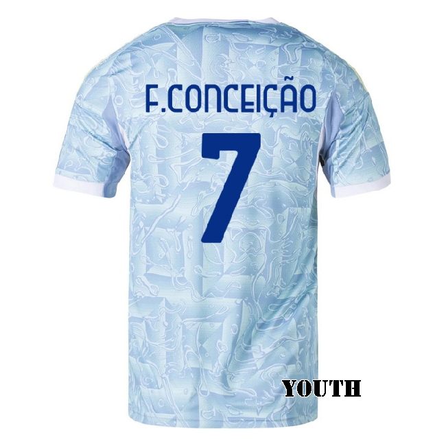 2025/26 Francisco Conceicao #7 Away Youth Soccer Jersey