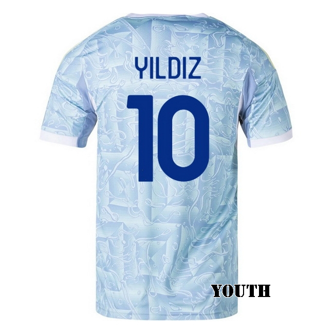 2025/26 Kenan Yildiz #10 Away Youth Soccer Jersey