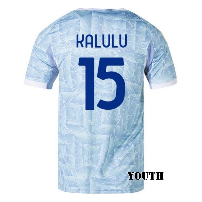 2025/26 Pierre Kalulu #15 Away Youth Soccer Jersey