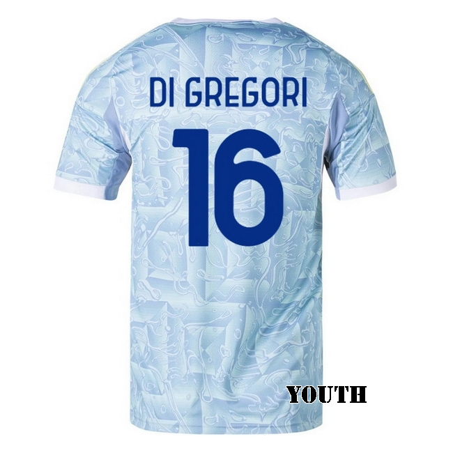 2025/26 Michele Di Gregorio #16 Away Youth Soccer Jersey