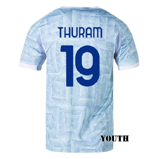 2025/26 Khephren Thuram #19 Away Youth Soccer Jersey
