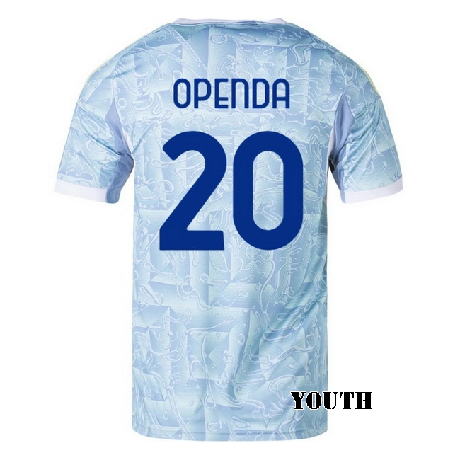 2025/26 Lois Openda #20 Away Youth Soccer Jersey