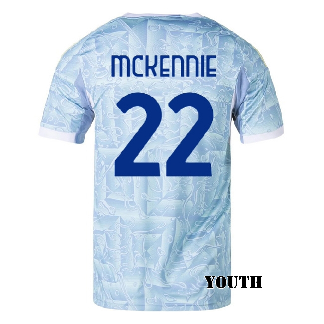 2025/26 Weston McKennie #22 Away Youth Soccer Jersey