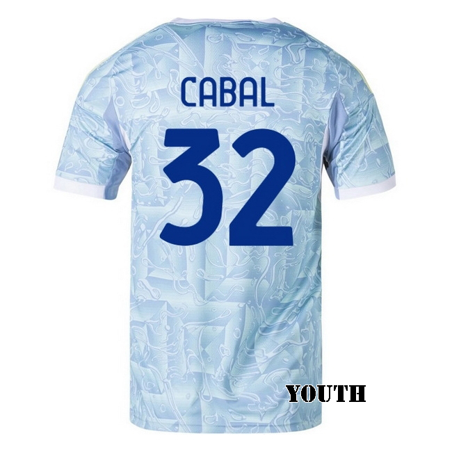 2025/26 Juan Cabal #32 Away Youth Soccer Jersey