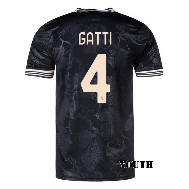 2025/26 Federico Gatti #4 Third Youth Soccer Jersey