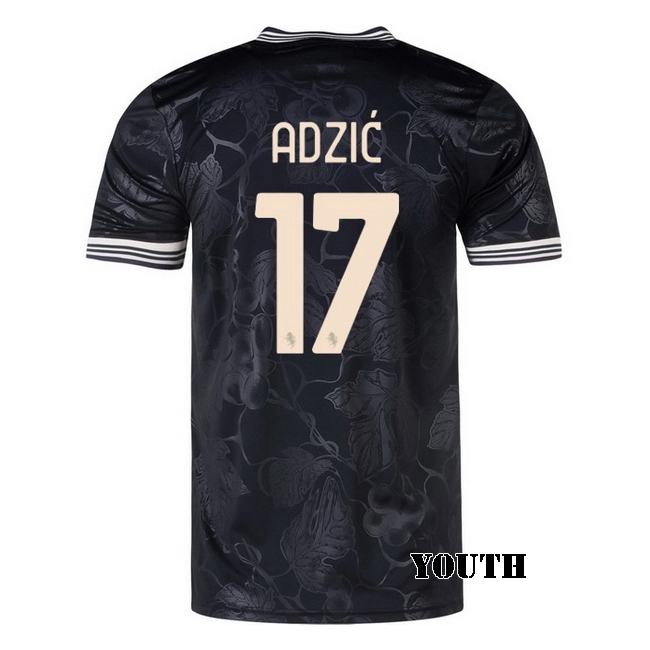 2025/26 Vasilije Adzic #17 Third Youth Soccer Jersey