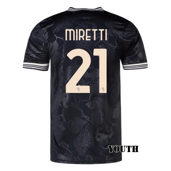 2025/26 Fabio Miretti #21 Third Youth Soccer Jersey