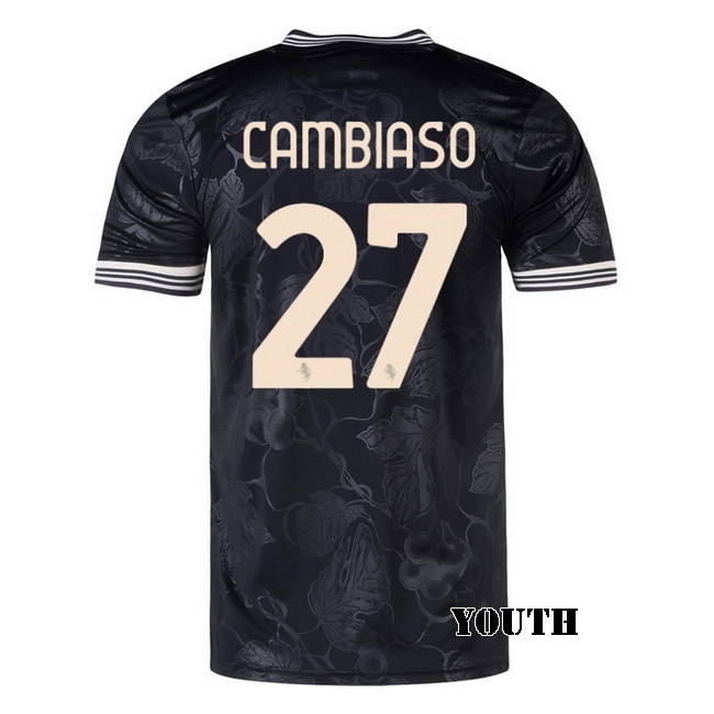 2025/26 Andrea Cambiaso #27 Third Youth Soccer Jersey