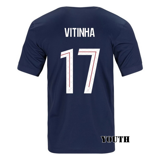 2025/26 Vitinha #17 Home Youth Soccer Jersey